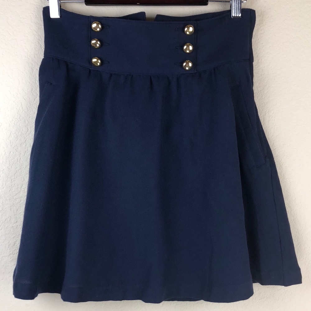H&M Navy Nautical Skirt